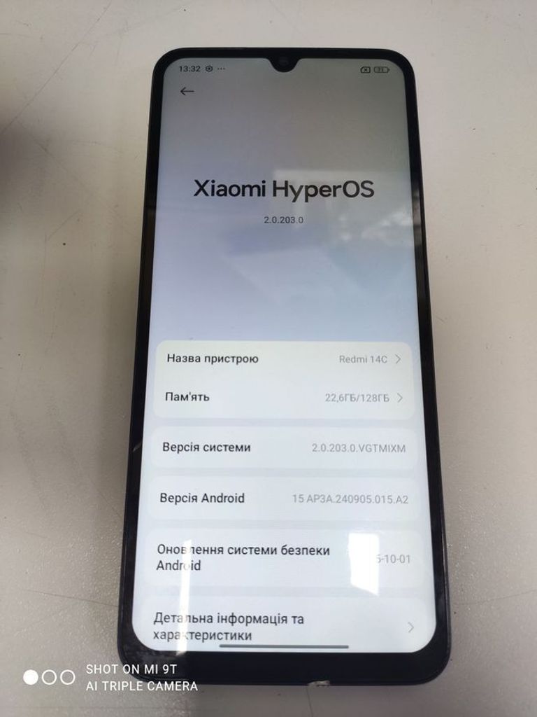 Объявление Xiaomi redmi 14c 4/128gb Б/У