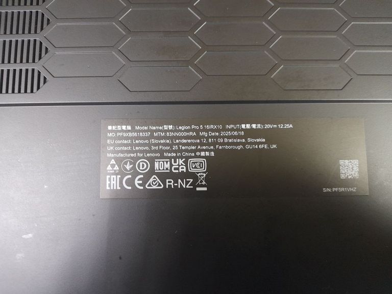 Lenovo 16/core i9-14900hx ddr5/32gb ddr5/hdd *відсутній/ssd 1000 gb/rtx 5070 8gb Код:01-200883252. Изображение 10