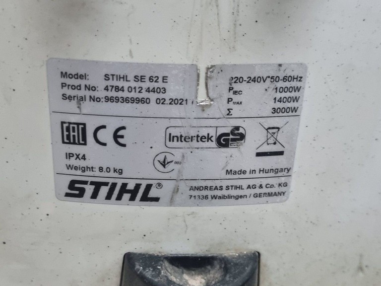 Stihl se 62 e Код:01-200962131. Изображение 11