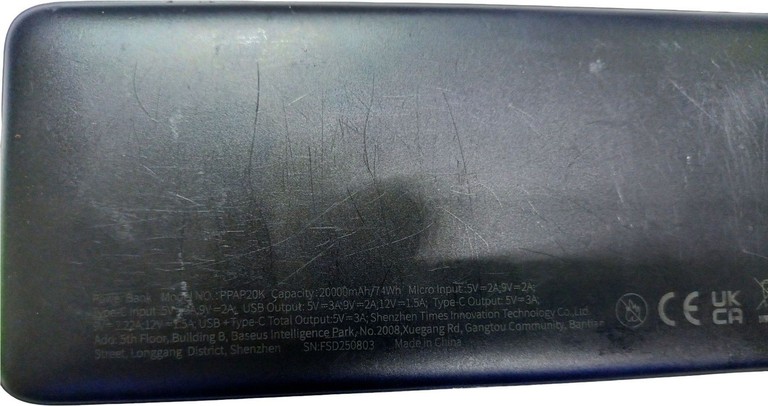 Дешево Baseus airpow fast charge power bank 20000mah 20w з ломбарду