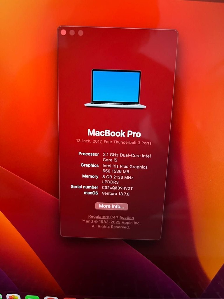 Apple MacBook Pro 13” 2017 | 8/512 GB | Touch Bar Код:null. Изображение 6