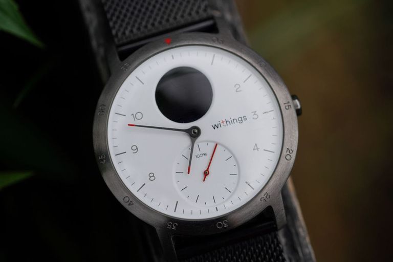 Объявление Гібридний розумний годинник Withings Steel HR Sport (білий циферблат) підтримка Android/iOS, крокомір, пульсометр, час роботи: 3 Б/У