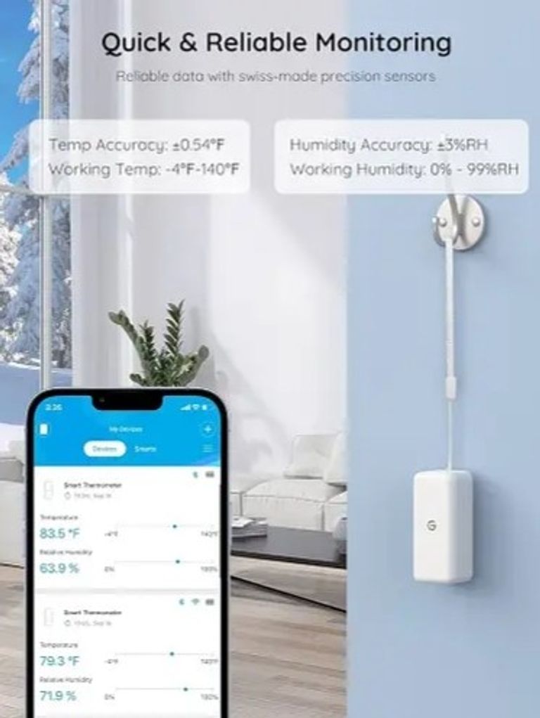 Wi-Fi-гігрометр-термометр Govee Life. Новий.  Код:null. Изображение 8