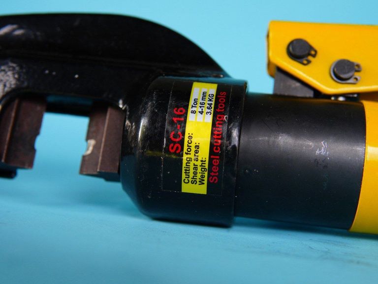 Ручний Гідравлічний різак для арматури SC-16 Fast, інструмент для різання арматури 4-16 мм. Новий. Код:null. Зображення 6
