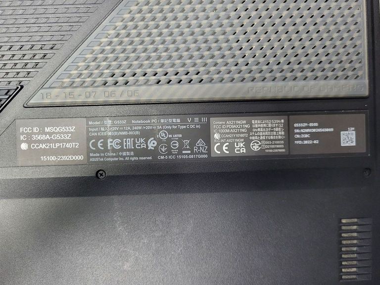 Распродажа Asus core i7-11370h 3,3ghz/ ram16gb/ ssd512gb/ gf rtx3060 6gb/ 1920х1080, продавец Техноскарб