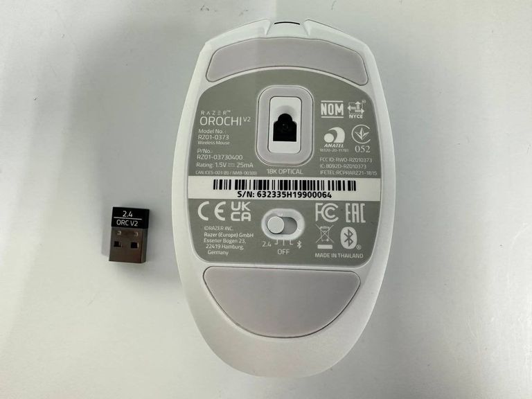 Razer Orochi V2 Wireless White (RZ01-03730400-R3G1) Код:01-200605796. Зображення 5