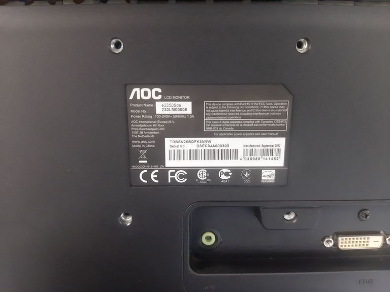 Дешиво Aoc e2350sda с ломбарда