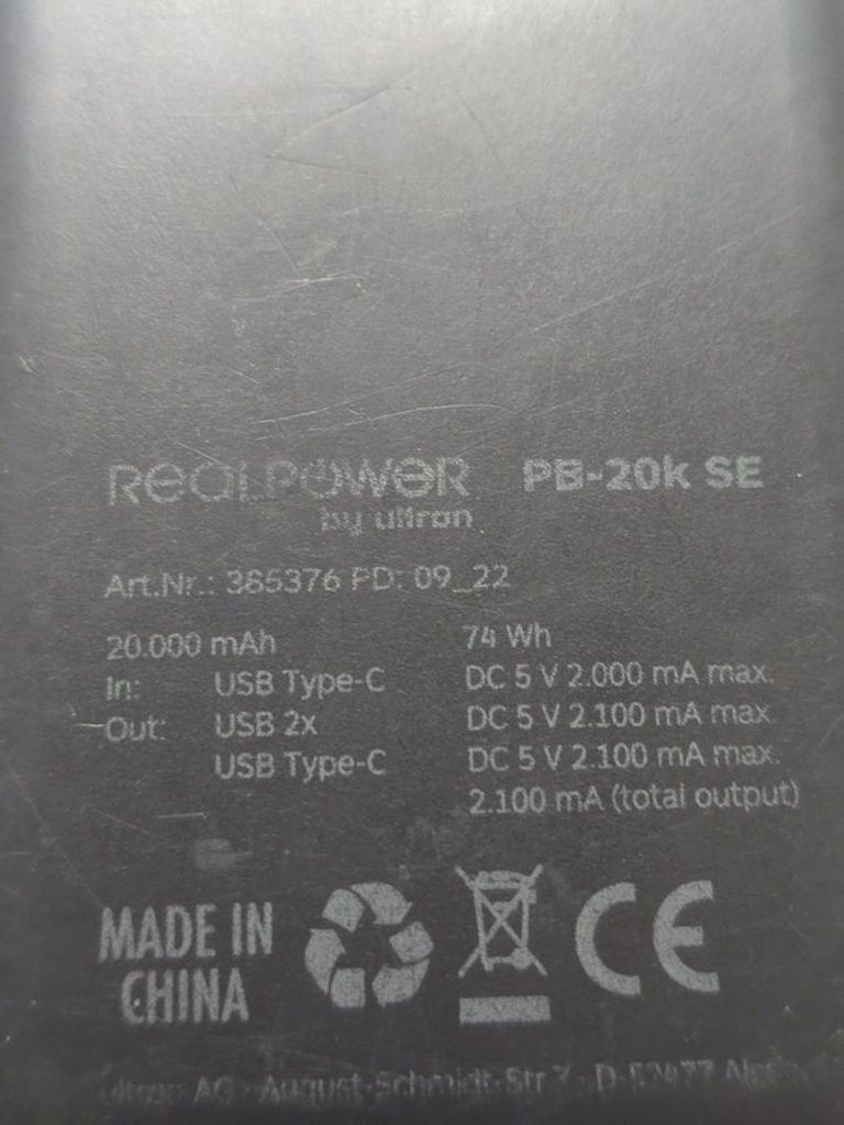 Купити Realpower 20000mah Б/У