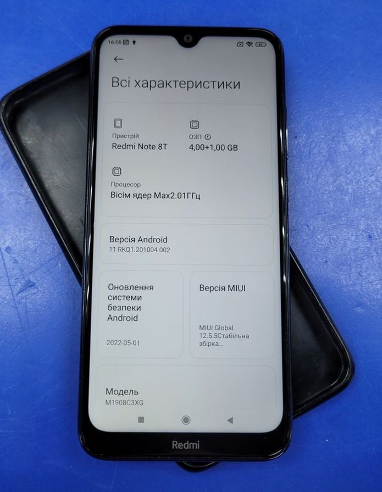 Дешево Xiaomi Redmi Note 8T 4/64GB Blue з ломбарду