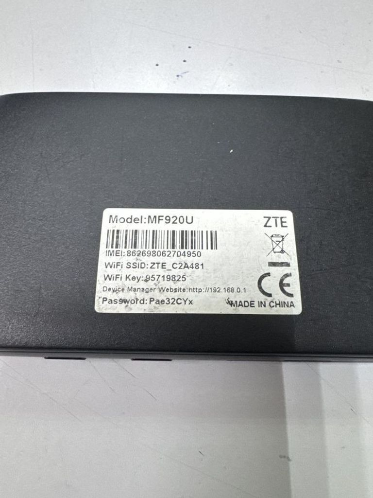 Объявление Zte mf920u Б/У