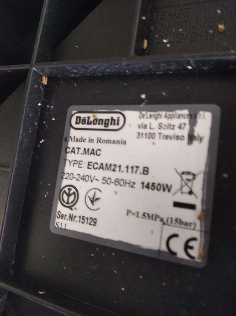 Delonghi Magnifica S ECAM 21.117.B Код:01-200738055. Зображення 5