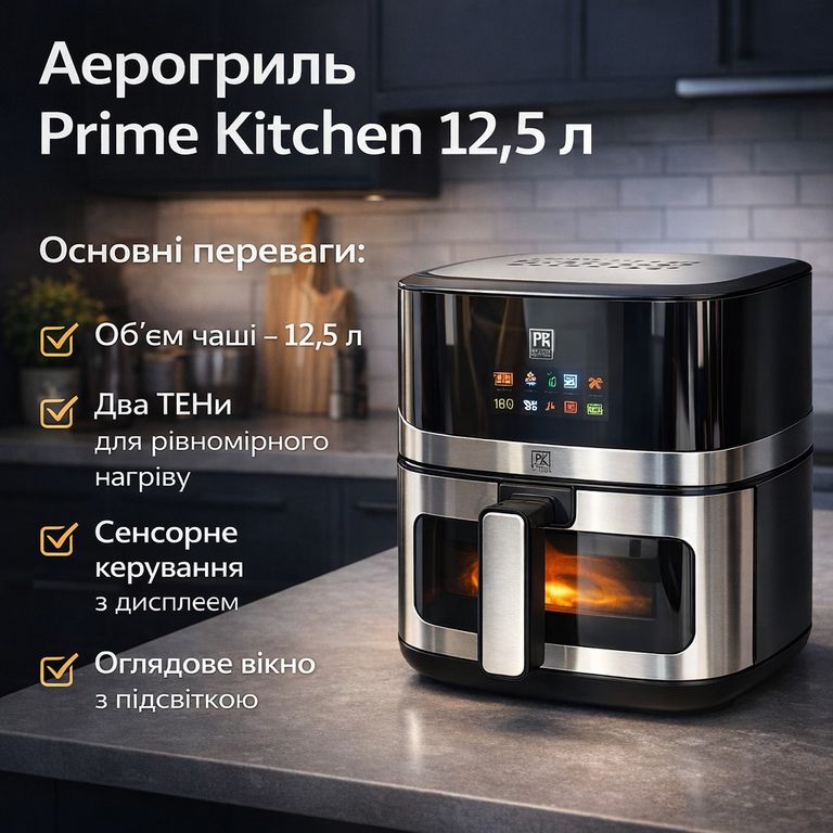 Купить Prime Kitchen AF90122DTW, 12,5 л Б/У