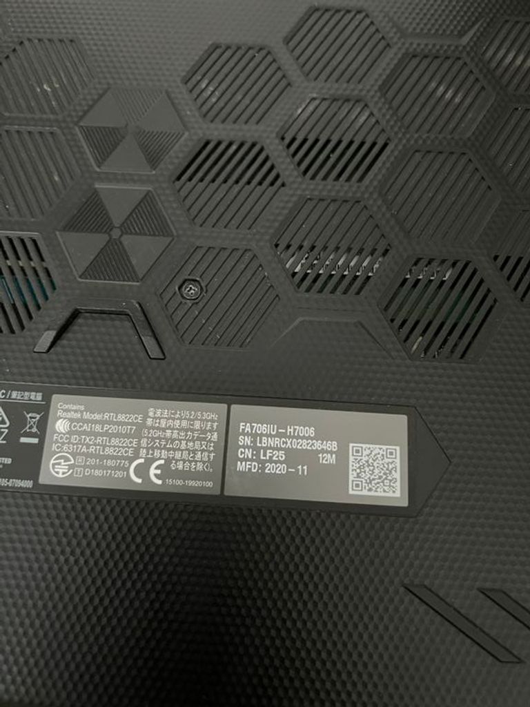 ASUS TUF Gaming A17 FA706IU Fortress Gray (FA706IU-H7006) Код:null. Зображення 7