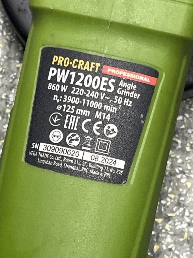 Оголошення Procraft PW-1200 ES Б/У