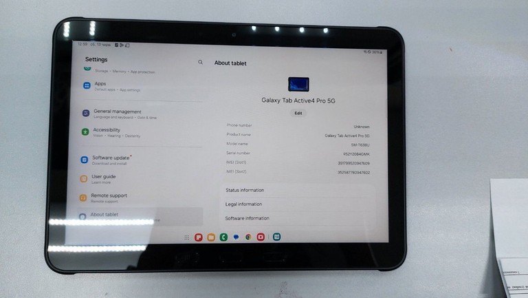 Купить Samsung galaxy tab active4 pro 5g sm-t638u 4/64gb Б/У