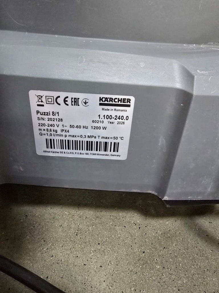 Karcher puzzi 8/1 Код:01-201016813. Зображення 7