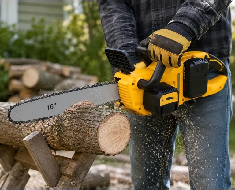 Объявление Chain saw 16" + 2АКБ Жовта Б/У