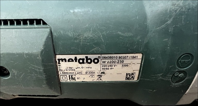 Оголошення Metabo w 2200-230 Б/У