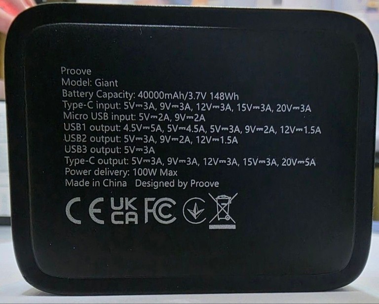Proove giant 40000mah 100w Код:01-201131429. Зображення 5
