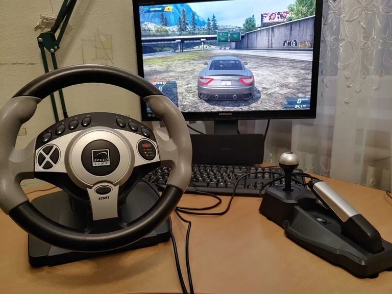 Купити Speed Link Force Feedback SL6690(ручник+коробка передач+педали) Б/У