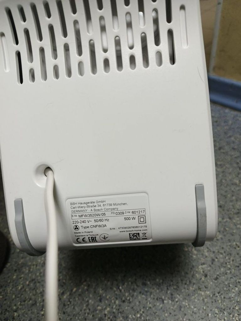 Объявление Bosch MFW3520W Б/У