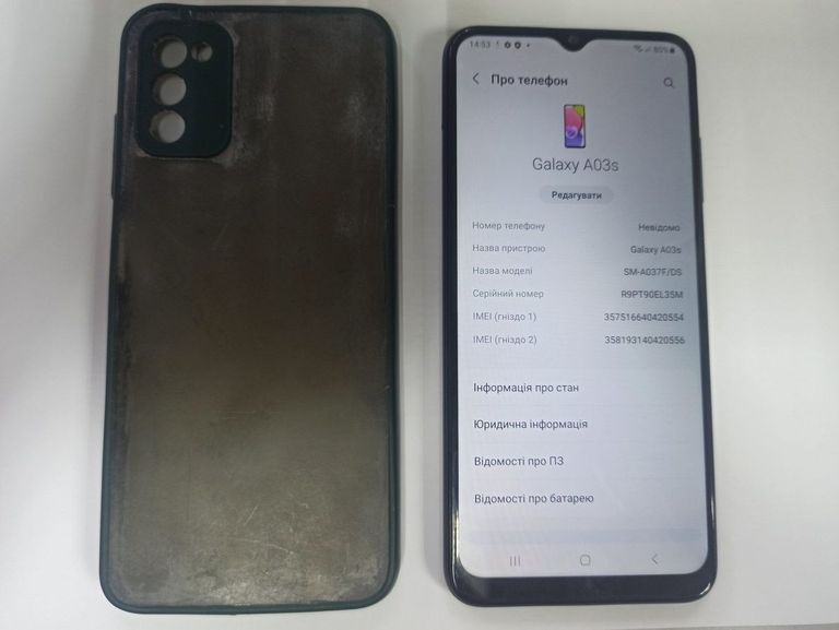 Объявление Samsung galaxy a03s 3/32gb Б/У
