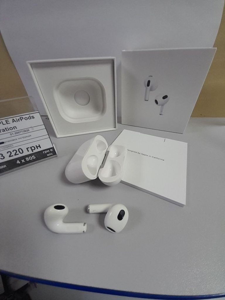 Дешево Apple airpods 3rd generation з ломбарду