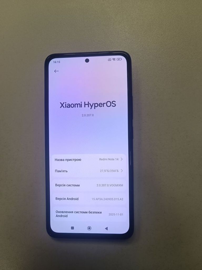 Оголошення Xiaomi redmi note 14 8/256gb Б/У