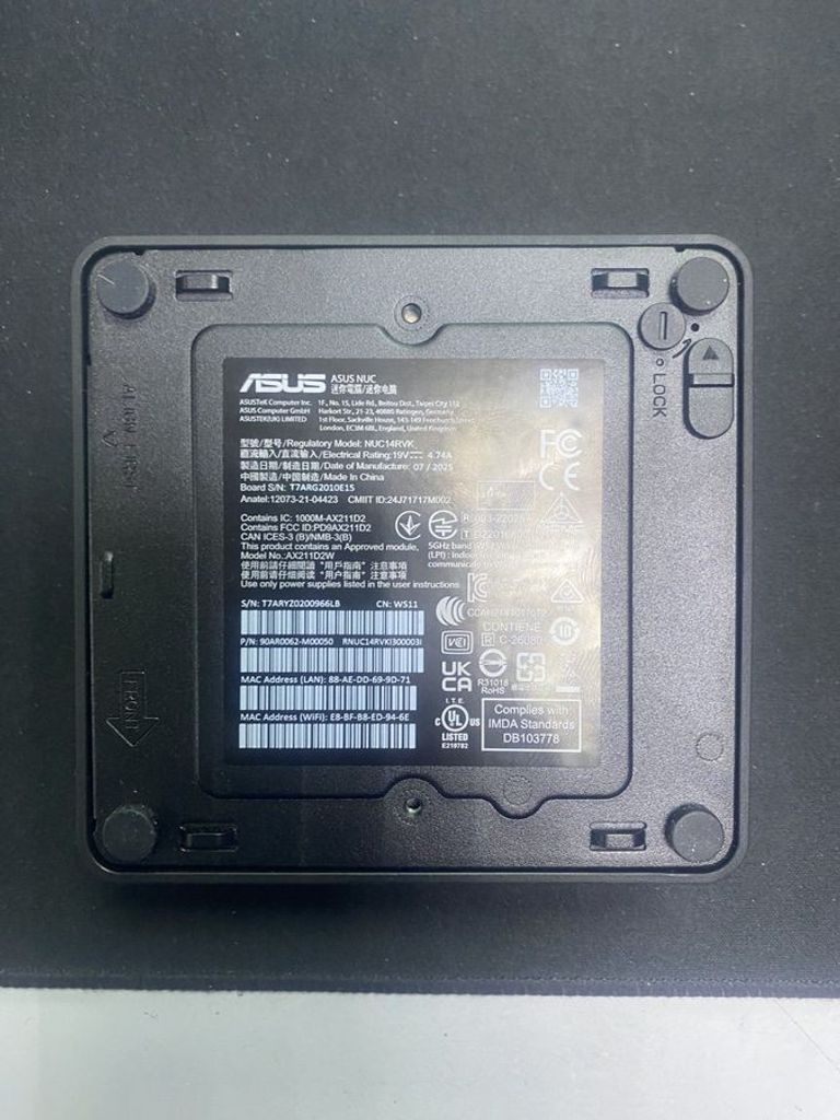 Купить Asus nuc 14 pro/core 3 100u/ram16gb ddr5/ssd256gb Б/У