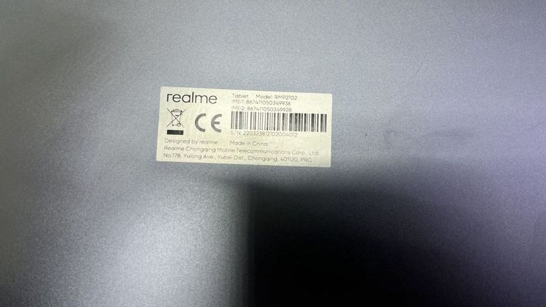 Оголошення Realme pad rmp2102 6/128gb lte Б/У