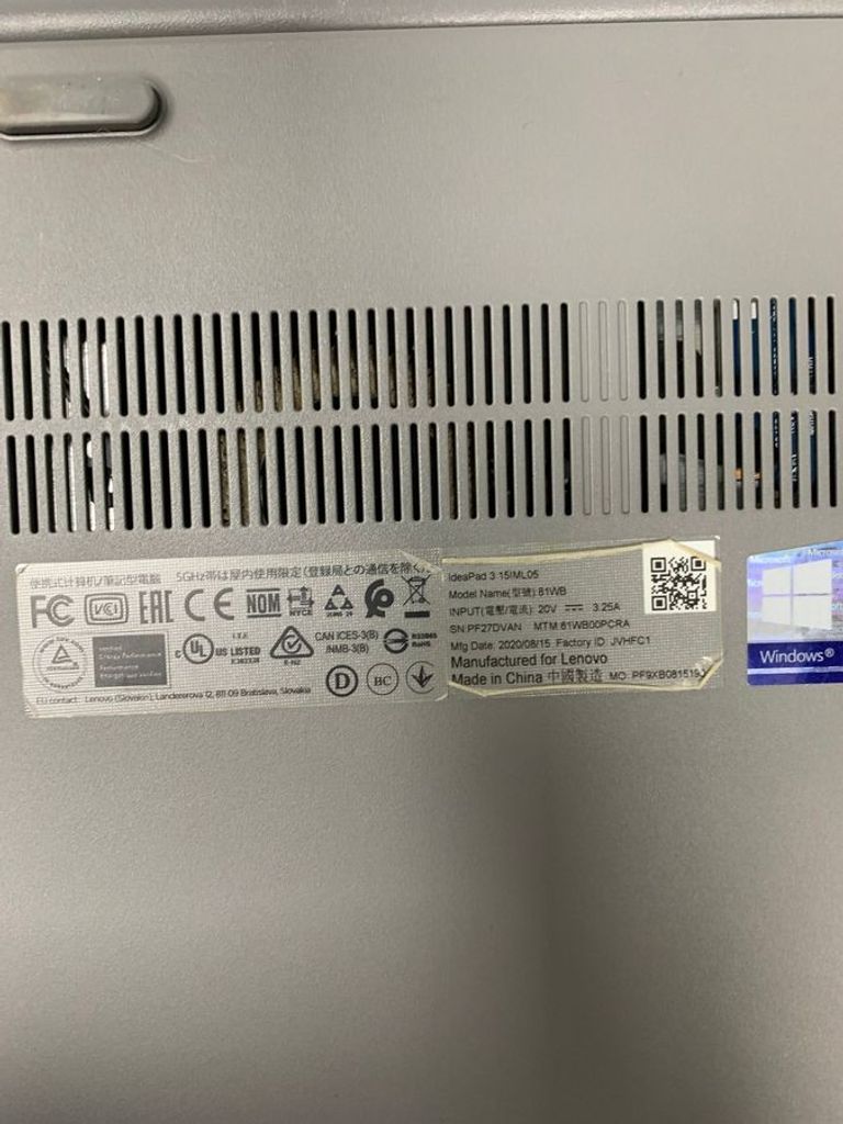 Lenovo 15/pentium 6405u ddr4/4gb ddr4/hdd *відсутній/ssd 128 gb/geforce mx130 2gb Код:01-200909040. Зображення 7