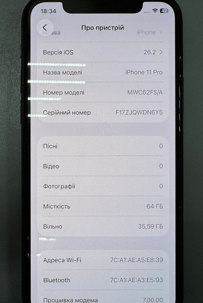 Оголошення Apple iphone 11 pro 64gb Б/У