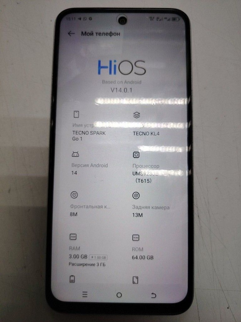 Купить Tecno spark go 1 kl4 3/64gb Б/У