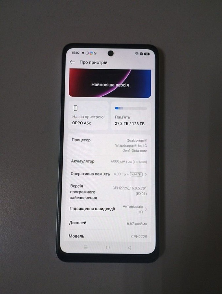 Распродажа Oppo a5x 4g 4/128gb, продавец Техноскарб