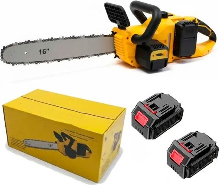 Chain saw 16" + 2АКБ Жовта Код:null. Изображение 5