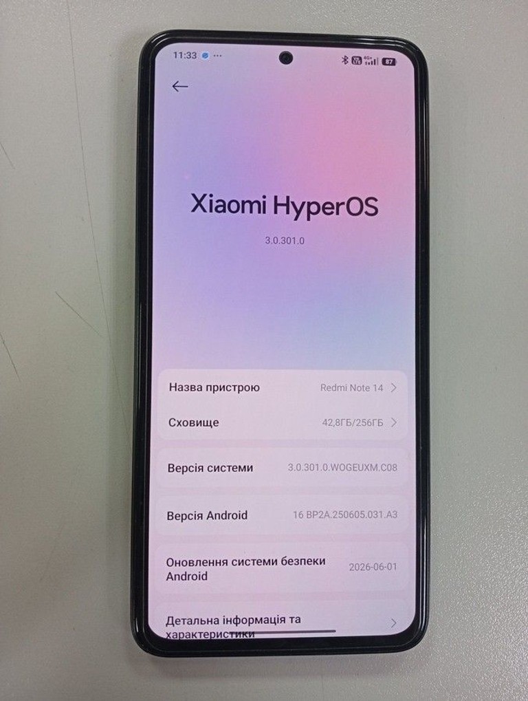 Дешево Xiaomi redmi note 14 8/256gb з ломбарду