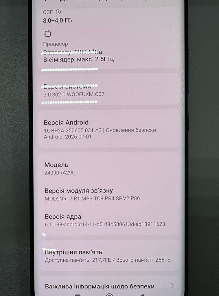 Оголошення Xiaomi redmi note 14 pro 5g 8/256gb Б/У