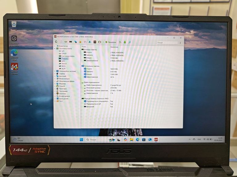 Asus tuf gaming a15 fa506n екр 15,6"/ ryzen 5 7535hs 3,3ghz/ ram16gb/ ssd512gb/ rtx 2050 Код:01-200424061. Зображення 13