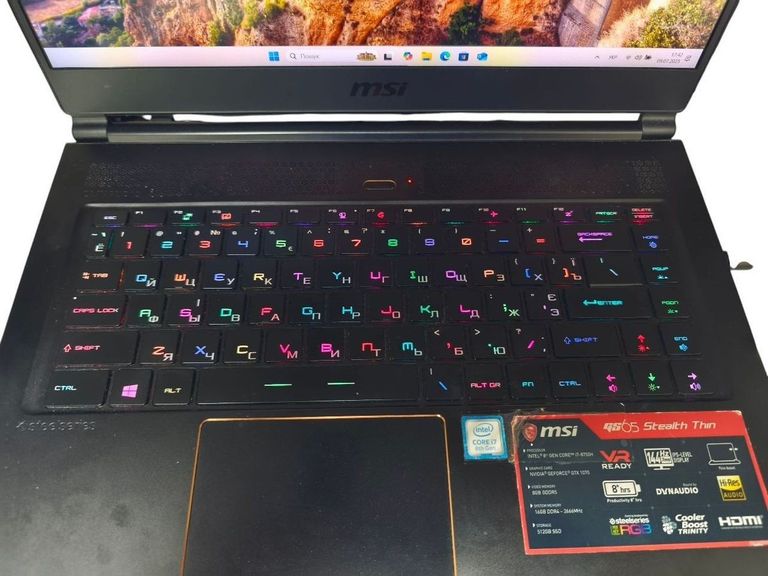 Распродажа Msi 15/core i7 8750h ddr4/32gb ddr4/hdd 500 gb/ssd 1000 gb/geforce gtx1070 8gb, продавец Техноскарб