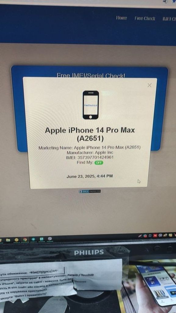 Дешево Apple iPhone 14 Pro Max 128GB eSIM Deep Purple (MQ8R3) з ломбарду