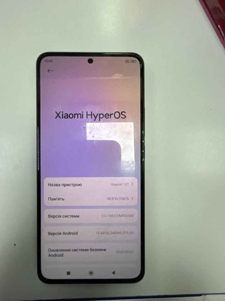 Оголошення Xiaomi 13T 8/256GB Black Б/У