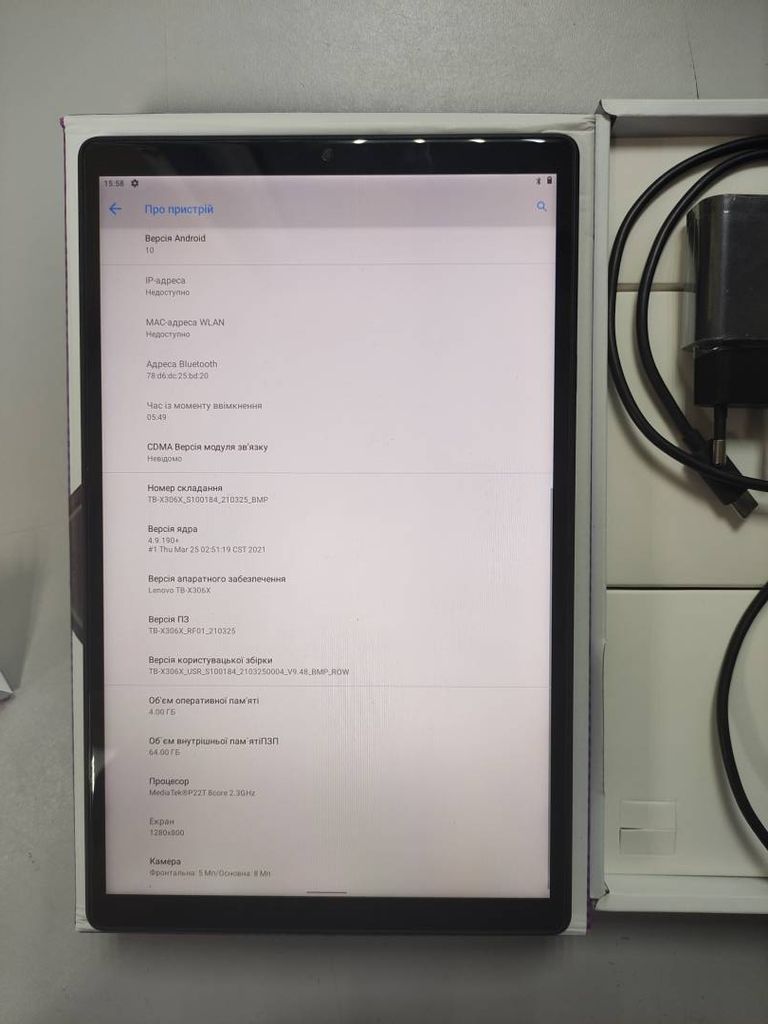 Lenovo tab m10 tb-x306x 64gb 3g