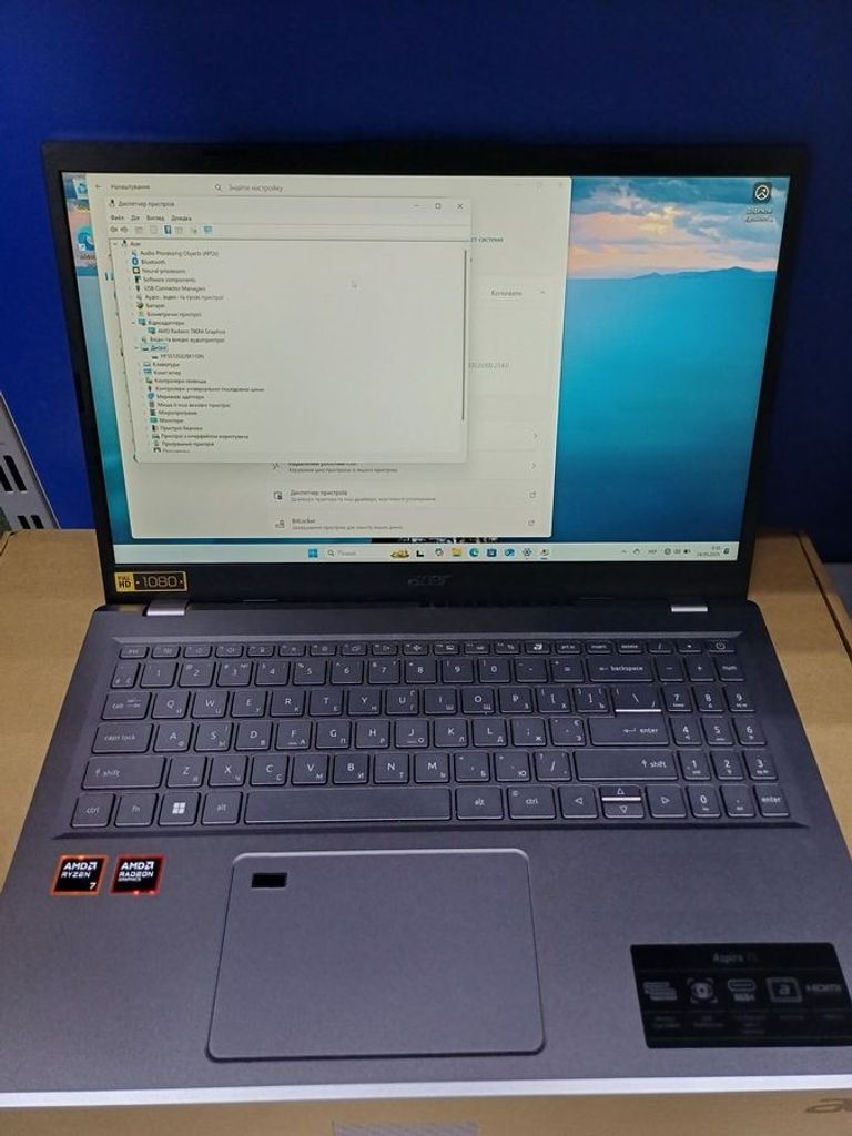 Распродажа Acer 15/ryzen 7 8840hs ddr5/16gb ddr5/hdd *відсутній/ssd 512 gb/amd radeon 780m, продавец Техноскарб