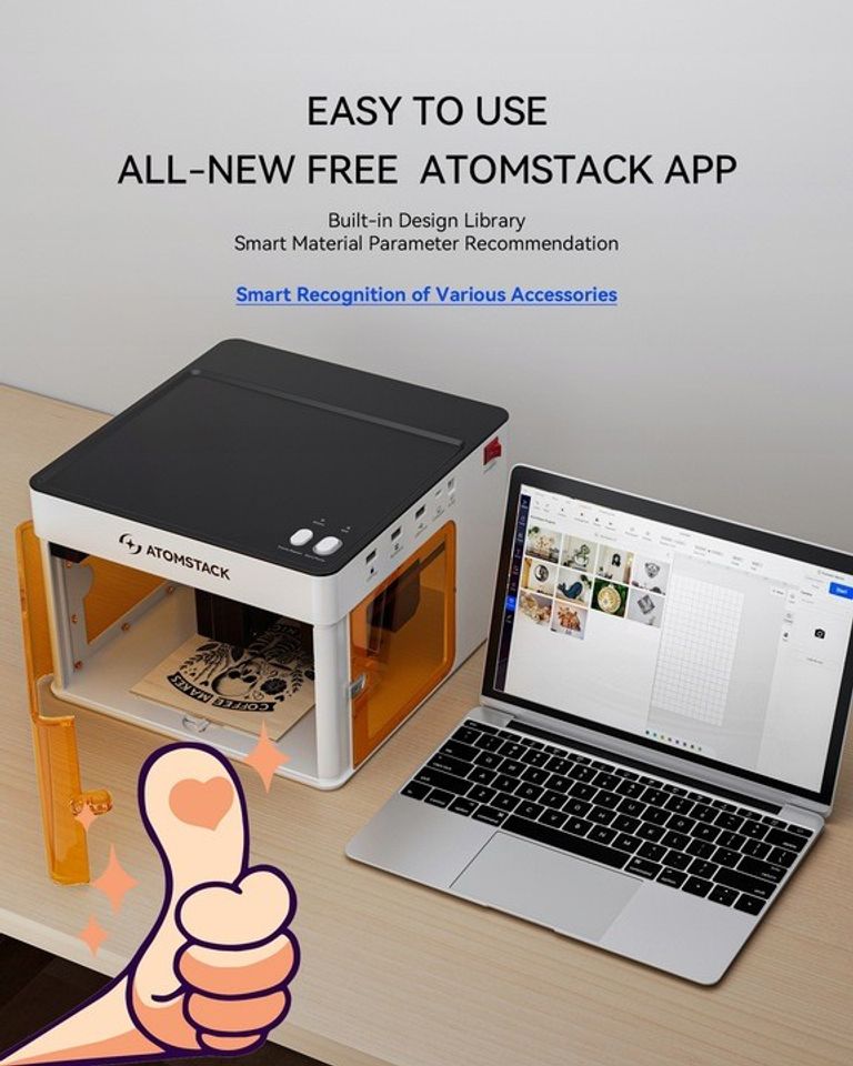 Atomstack P1 5W 110x110mm Код:null. Изображение 10