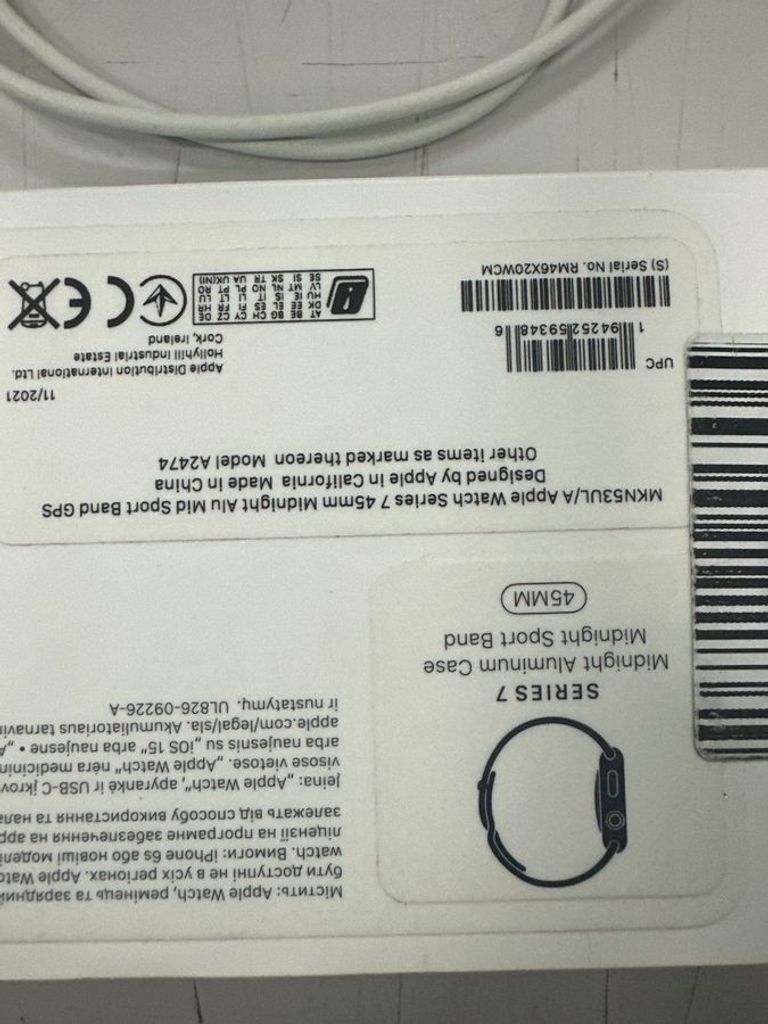 Объявление Apple watch series 7 45mm Б/У