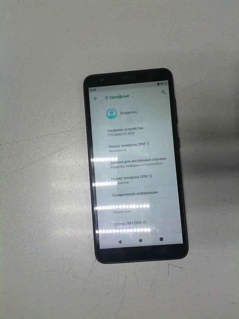 Купити Zte Blade A3 2020 1/32GB Blue Б/У