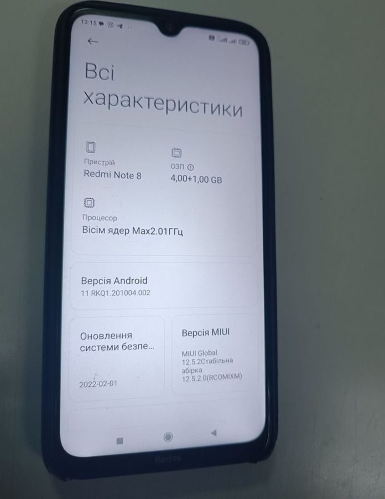 Купить Xiaomi Redmi Note 8 4/64GB Black Б/У