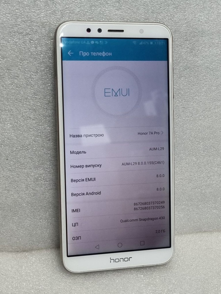 Дешево Huawei honor 7a pro 2/16gb aum-l29 з ломбарду