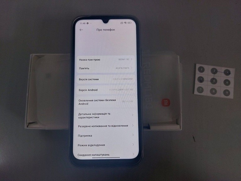 Оголошення Xiaomi redmi 15c 4g 8/256gb Б/У