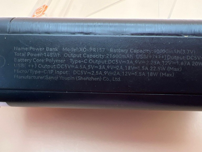 Xo pr157 40000mah Код:01-200986191. Зображення 5